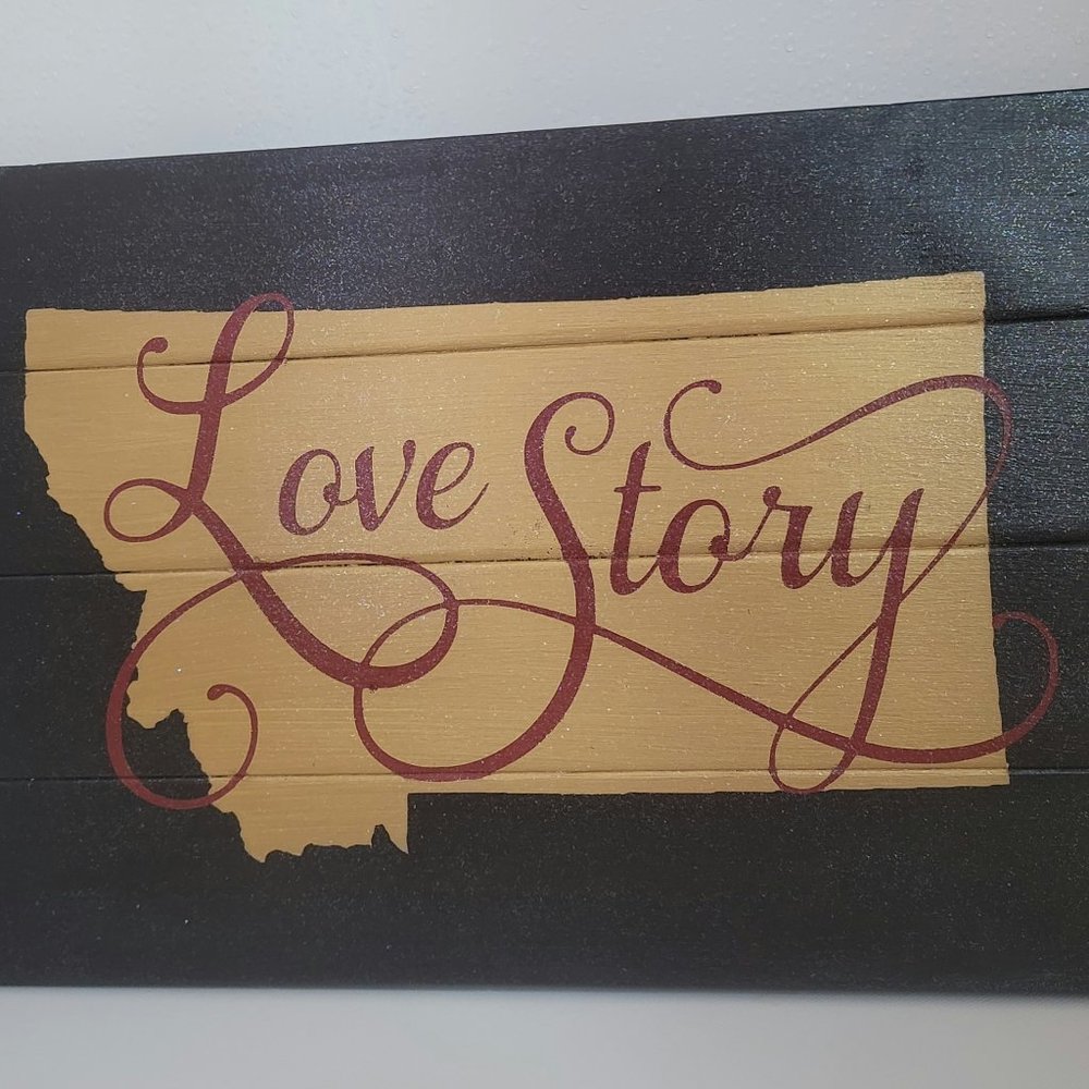 Rustic Wall Decor - Montana Love Story